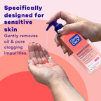 Clean & Clear Essentials Oil-Free Foaming Facial Cleanser, Daily Foaming Face Wash with Pro-Vitamin B5 for Sensitive Skin, Gently Removes Oil & Pore-Clogging Impurities, Fragrance-Free, 8 fl oz