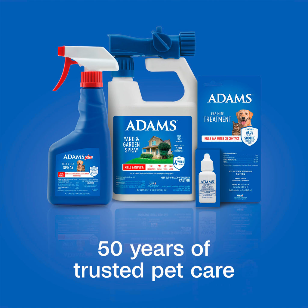 ADAMS Ear Mite Treatment for Dogs & Cats, Soothing Aloe, 0.5 Fl Oz