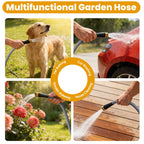 50 FT Garden Hose, Non-Expanding Water Hose, Ultra-Light & Flexible, Burst-Resistant, Kink-Free, High-Pressure Garden Hose All-Weather Use for Lawns, Gardens, and Outdoor Cleaning