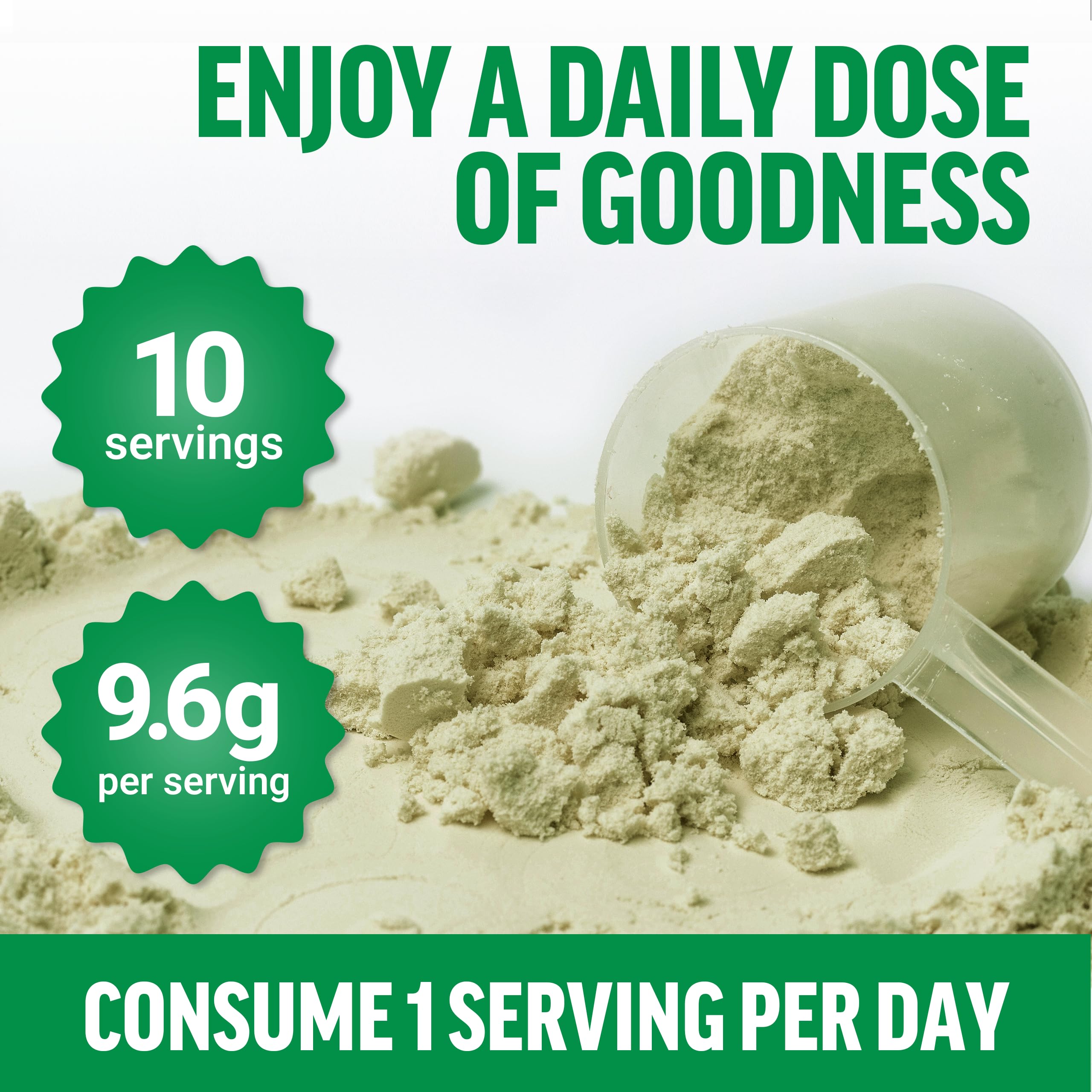 Force Factor Smarter Greens Daily Wellness Powder to Support Gut Health | Greens Superfood Powder for Bloating & Digestion, with 40+ Superfoods, 125 Million CFU of Probiotics, Unflavored, 10 Servings