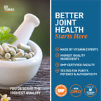 Buy now Dr. Tobias Joint Support Supplement with Glucosamine Chondroitin MSM, Supports Connective Tissue, Function & Flexibility, Extra Strength Joint Supplements for Men & Women, 240 Capsules at indiglob india