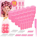 5 Size Hair Rollers for Blowout Look Long Hair, Women, 72Pcs Roller Set