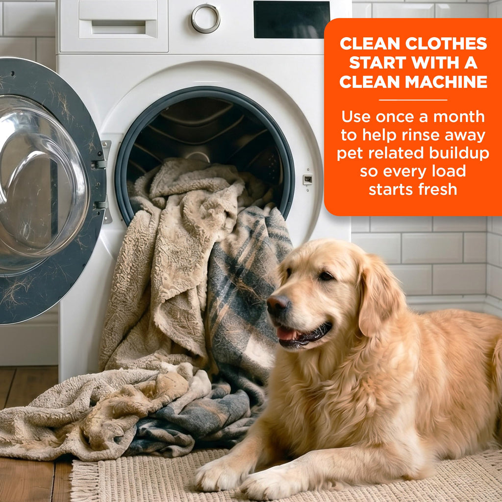 Tide Pet Washing Machine Cleaner 52 Week Supply with Oxi for Front and Top Loader Washer Machines, Deep Cleaning Residue & Odor Eliminator, 12 Month Supply (Packaging May Vary)