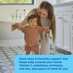 Mommy's Bliss Organic Baby Elderberry Drops, Immune Support with Vitamins, Prebiotics, Zinc & Organic Echinacea, Age 4 Months +, 3 Fl Oz (36 Servings)
