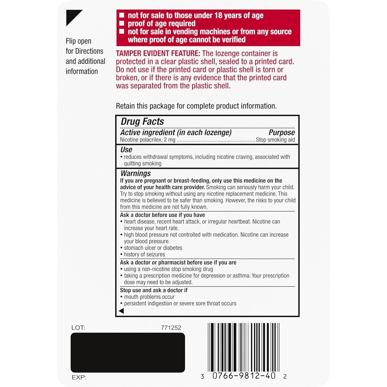 Buy now Nicorette 2 mg Coated Nicotine Lozenges to Help Stop Smoking - Ice Mint Flavored Stop Smoking Aid, 20 Count Lozenge at indiglob india