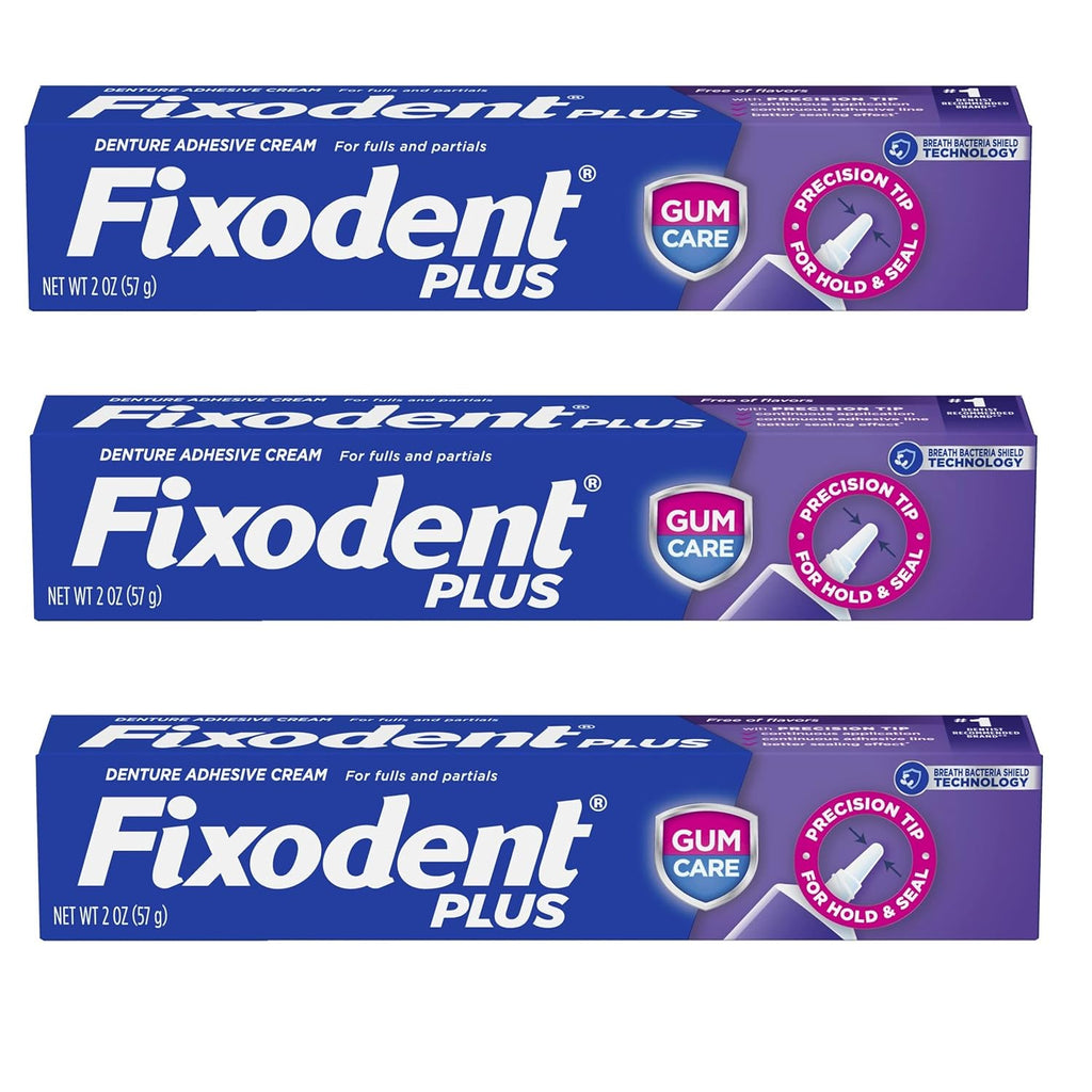 Buy now Fixodent Plus Denture Adhesive Cream 2 oz (Pack of 3) at indiglob india