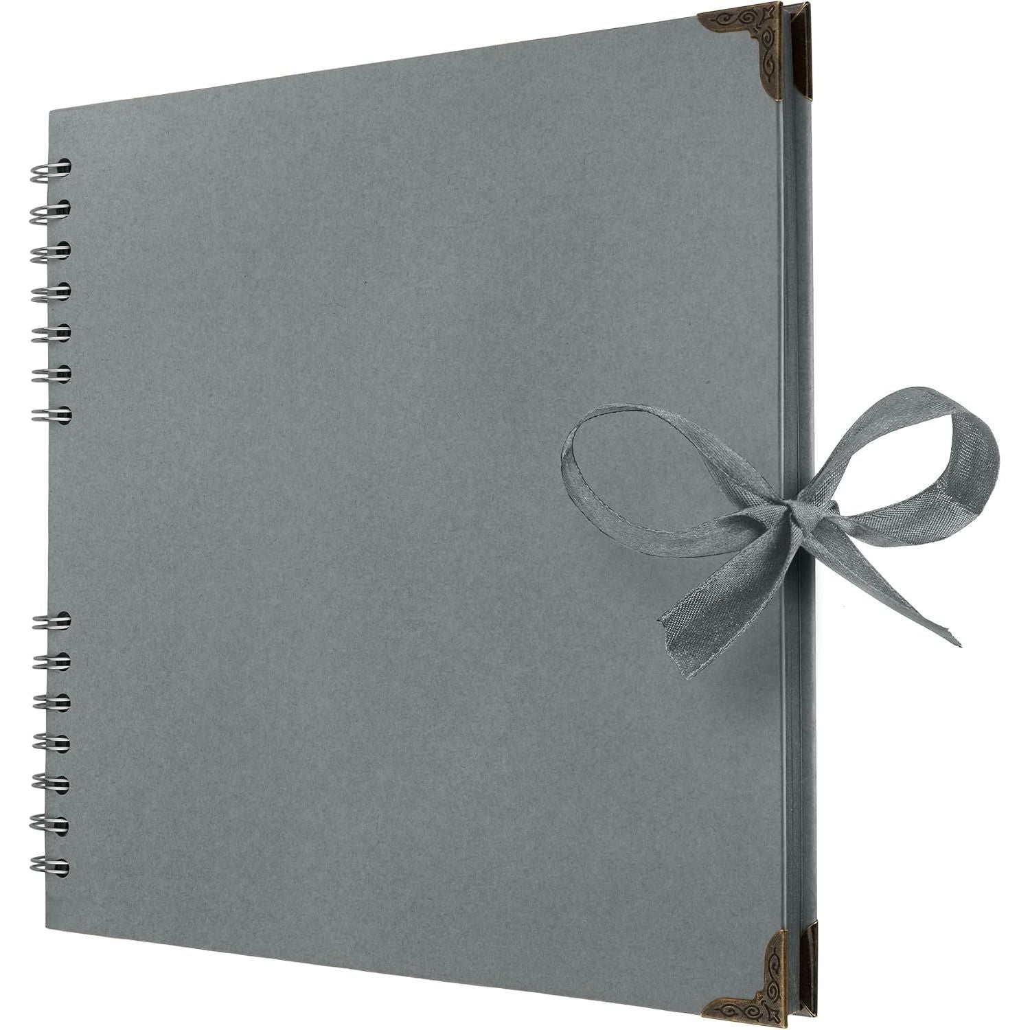 Buy now Bstorify Scrapbook Album 60 Pages (8 x 8 Inch) Brown Thick 200gsm Kraft Paper, Photo Album Scrapbook, Memory Book - Ideal for Your Scrapbooking Albums Art & Craft Projects 10 x 10 Inch Grey at indiglob india