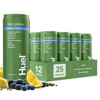 Huel Daily Greens Ready-to-Drink | Superfood Super Greens | 4g Fiber | Blueberry Lemon Thyme | 12 fl oz - 12 Pack | 42 Vitamins, Minerals, and Superfoods | Adaptogens, Antioxidants, & Probiotics