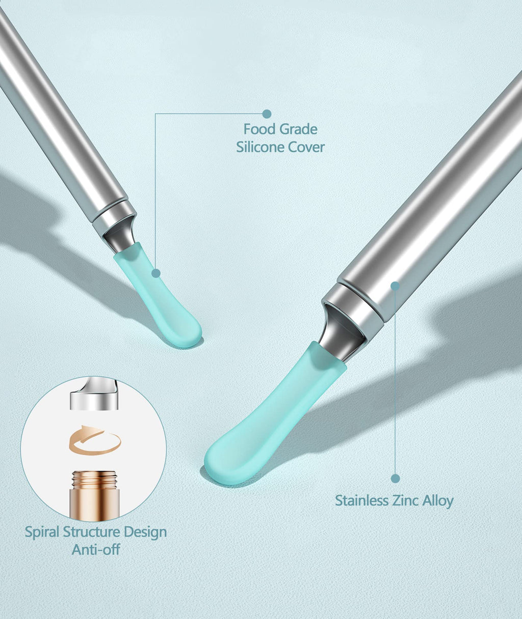 Bebird Replacement Tips Ear 8 Pieces Waterproof Silicone Ear Spoon for Ear Wax Removal Endoscope BEBIRD Original Ear Cleaner Tips Set for W3/R3/T15/X3/X17 PRO/D3Pro/T5/R1(Dia. 3.5mm)
