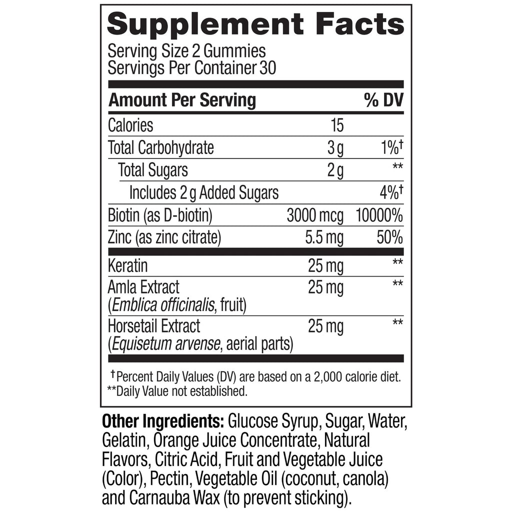 OLLY Heavenly Hair, Supports Healthy Hair,* Keratin, Biotin - 60 Count