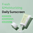 Buy now IUNIK Centella Calming Moisture Daily Sunscreen SPF 50+ PA++++ Matte & No White Cast Centella Asiatica Dry Oily Sensitive Vegan Korean Skincare at indiglob india