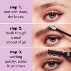 e.l.f. Brow Laminating Gel | Strong-Hold, Clear-Drying & Water-Resistant Brow Gel Creates Laminated Brows, Comb & Sculpt Brows, Vegan & Cruelty-free