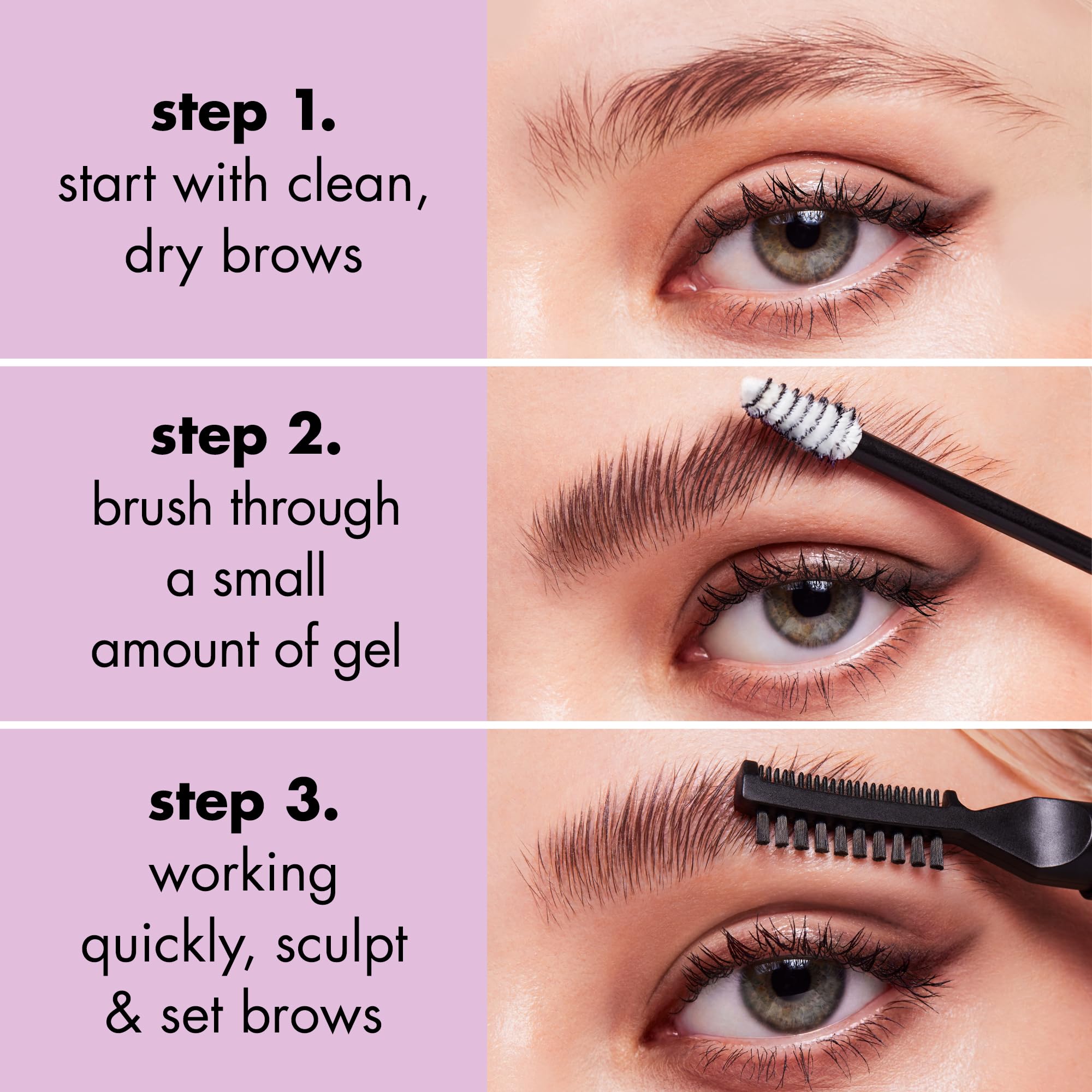 e.l.f. Brow Laminating Gel | Strong-Hold, Clear-Drying & Water-Resistant Brow Gel Creates Laminated Brows, Comb & Sculpt Brows, Vegan & Cruelty-free