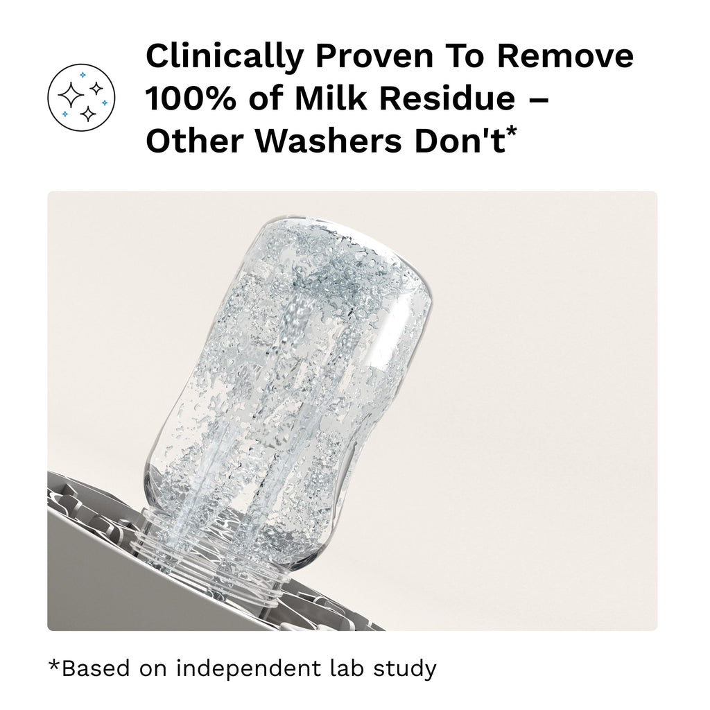 Baby Brezza Baby Bottle Washer Pro - Clinically Proven Better Cleaning