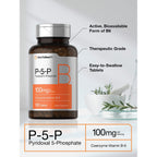 Horbäach P5P Activated Vitamin B6 100mg | 120 Vegetarian Tablets
