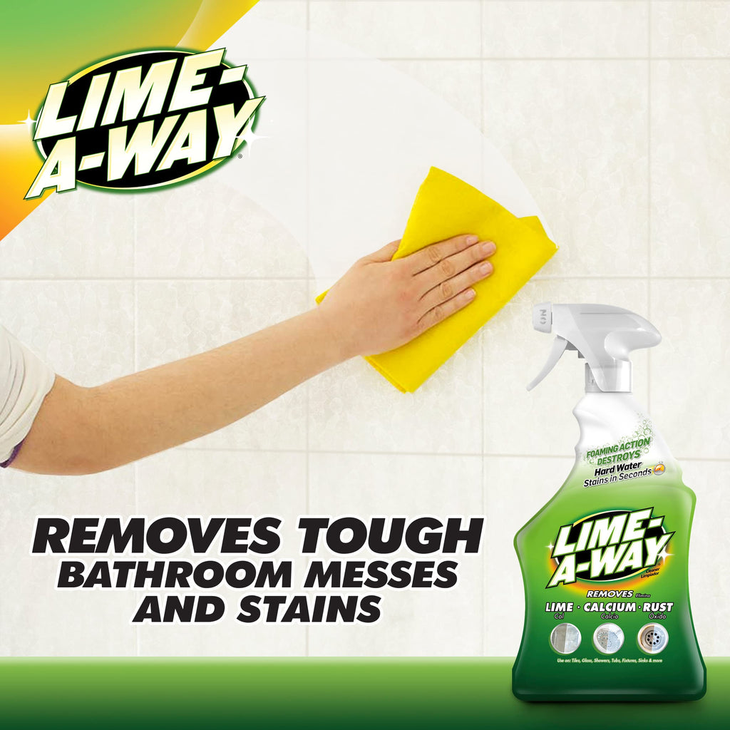 Lime-A-Way Bathroom Cleaner, Removes Lime Calcium Rust, 32 oz (Pack of 2)