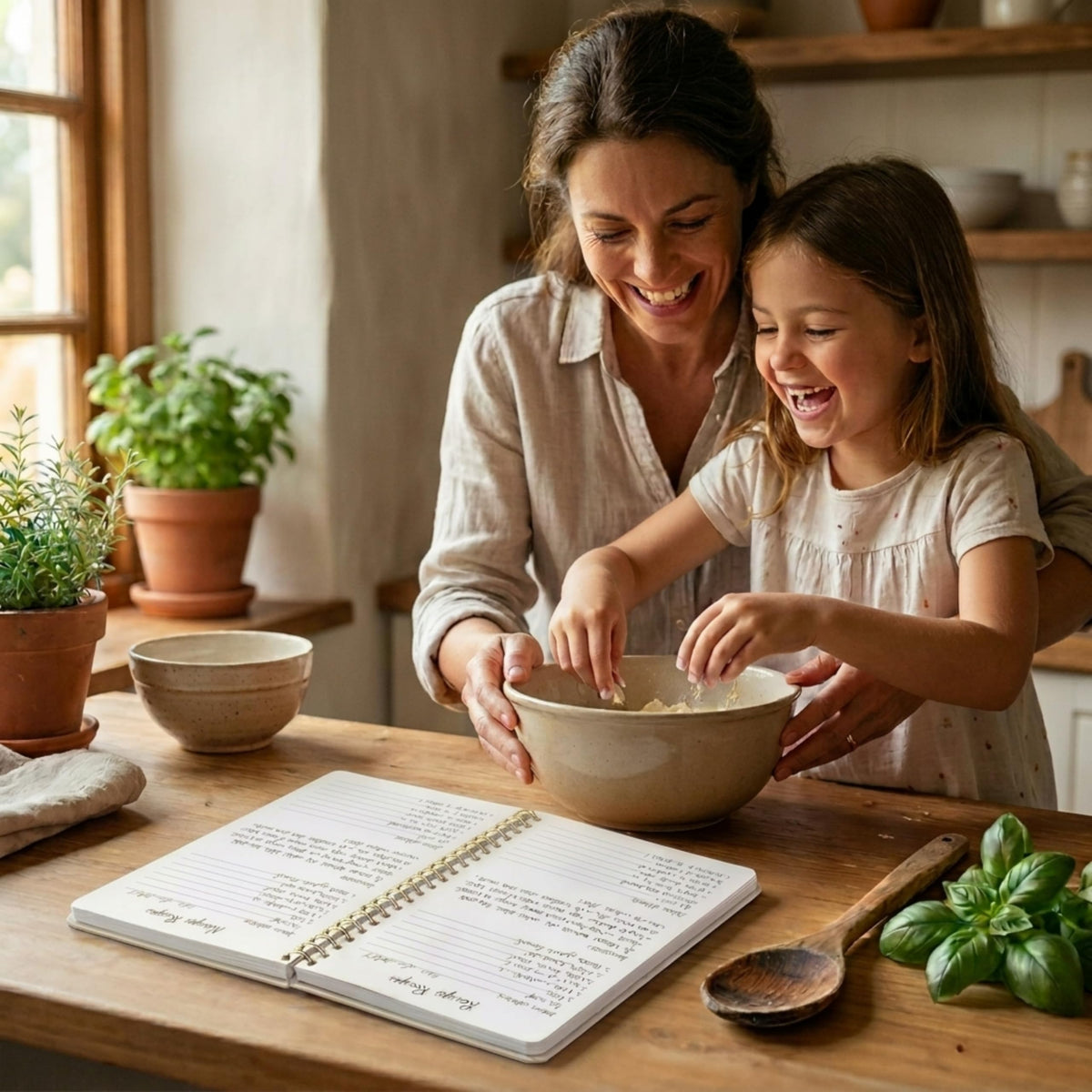 Aesthetic Recipe Book for 100+ Cherished Meals - Blank Cookbook to Write In