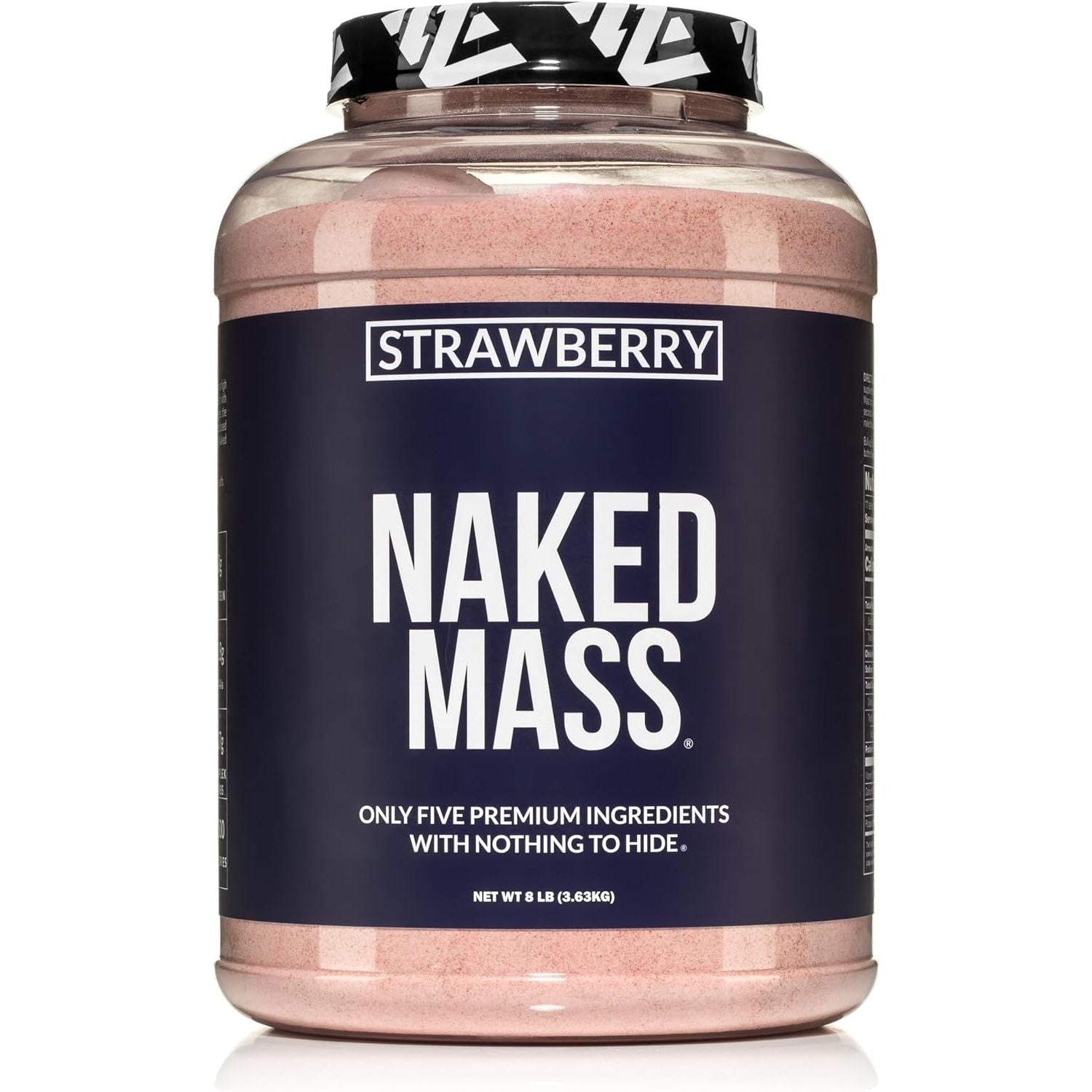 Buy now NAKED Mass - Natural Weight Gainer Protein Powder - 8 LB Bulk, GMO Free, Gluten Free & Soy Free. No Artificial Ingredients - 1,250 Calories per Serving 8 Pound (Pack of 1) Strawberry at indiglob india