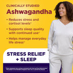 Nature Made Magnesium + Ashwagandha Capsules, 60 Capsules | Stress Relief and Sleep Support, Magnesium 300 mg and Clinically Studied Sensoril Ashwagandha Supplements, 30 Day Supply