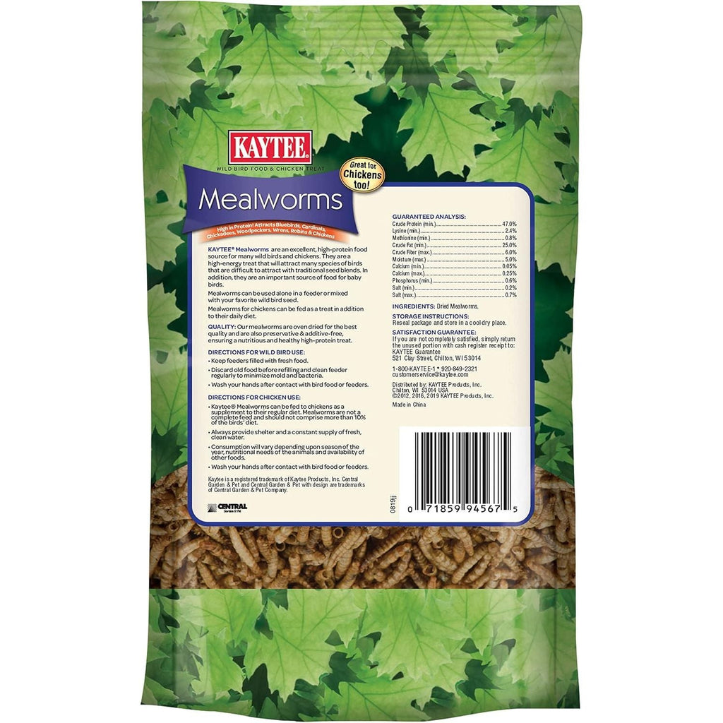 Buy now Kaytee Wild Bird Food Mealworms For Bluebirds, Wrens, Robins, Chickadees, Woodpeckers, Cardinals & Chickens, 3.5 Ounce at indiglob india