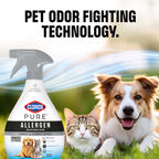 Clorox PURE Allergen Neutralizer Fabric and Carpet Spray, Fights Pet Odors, Fresh Scent, 26 Fl Oz.