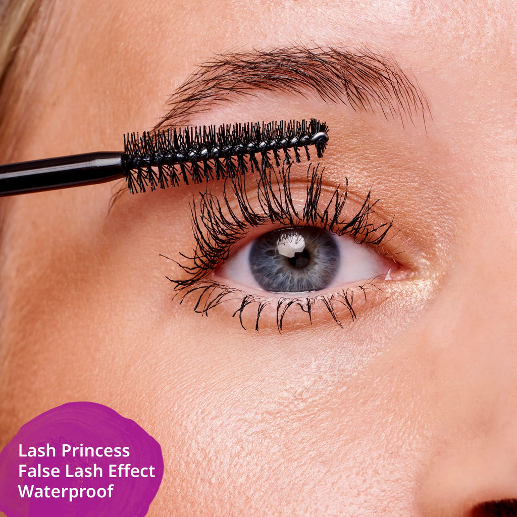 essence Lash Princess False Lash Waterproof Mascara, Black (Pack of 1) | Lengthens & Adds Volume, No Smudge, No Flake, Long Lasting, Fiber Brush, Vegan & Cruelty Free, Paraben Free