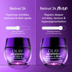 Buy now Olay Retinol Night Cream for Women, MAX, Anti-Aging Face Mousturizer, Fragrance-Free, Non Greasy - Anti-Wrinkle, Smooth Fine Lines, Hydrating Skin Care - Triple Collagen Cream, Niacinamide, 1.7oz at indiglob india