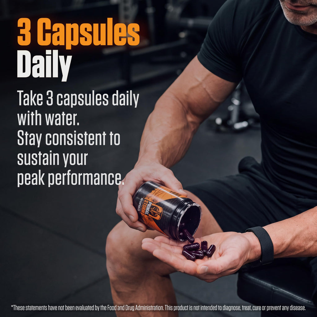Natural Vitality Support for Men – Men's Vitality Supplement for Energy, Stamina, Performance & Focus with Tongkat Ali, Ginseng & Beetroot – Daily Wellness Support – 90 Capsules