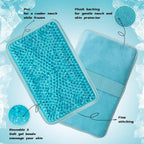 Buy now Gel Beads Ice Pack Ice Bag with Strap-1 Pack Reusable Hot & Cold Pack Compress for Knee, Shoulder, Foot, Back, Ankle, Neck, Hip, Elbow, Wisdom Tooth-7.76''x4.93''(Blue) at indiglob india