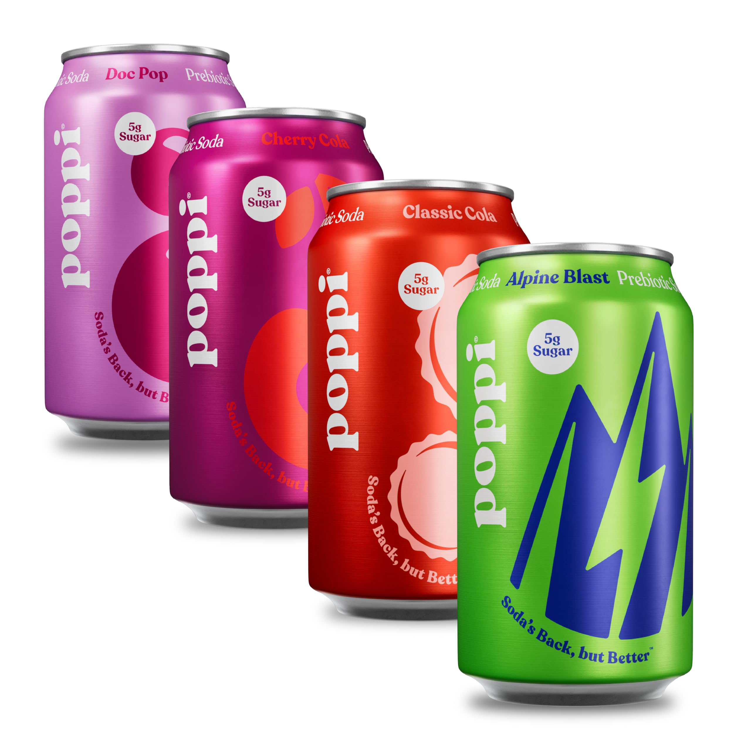 Buy now Poppi Sparkling Prebiotic Soda Beverage with Apple Cider Vinegar, Seltzer Water and Fruit Juice, The Classics Variety Pack, 12 Fl Oz, Pack of 12, Packaging May Vary (Variety) Soda Staples at indiglob india
