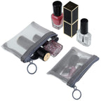 Buy now Frienda 10 Pcs Small Mesh Bags with Zipper Mini Zipper Mesh Bags Nylon Cosmetic Coin Purse Pouches Portable Reusable Storage Pouch with Keychain for Women Home Travel(3 x 4 Inch,Grey) at indiglob india