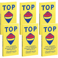 TOP Rolling Papers, 6 Pack Bundle, 600 Cigarette Paper Leaves Total