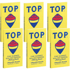 TOP Rolling Papers, 6 Pack Bundle, 600 Cigarette Paper Leaves Total