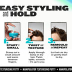 TIGI Bed Head Manipulator Texturizing Putty, Firm Hold Styling Putty for Short to Medium Hair, 2.01 oz