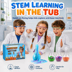 Bubble Bath Potion Kit for Kids, 4Pcs Fizzing Bath Bombs with Colorful Foam