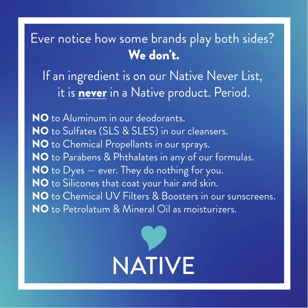 Native Sensitive Deodorant Contains Naturally Derived Ingredients, 72 Hour Odor Control | Deodorant for Women & Men, Aluminum Free with Baking Soda, Coconut Oil and Shea Butter, Coconut & Vanilla