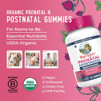 MARYRUTH'S Organic Prenatal Vitamins for Women Gummies, 30 Servings | 30 servings