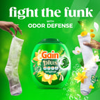 Gain Plus Flings Liquid Laundry Detergent Pacs, Gain's Best Clean, All-In-One, Original Scent, 45 Count