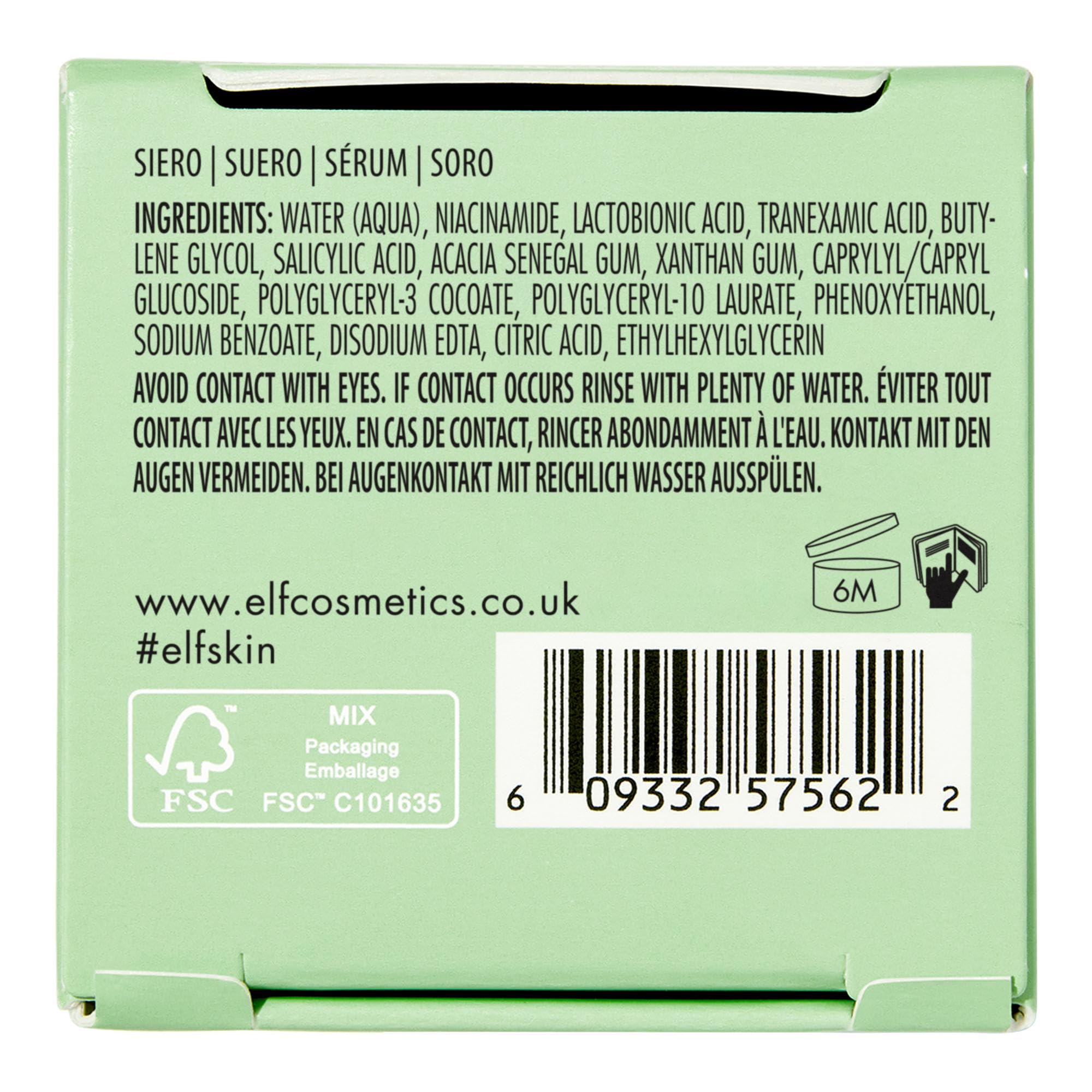Buy now e.l.f. SKIN Blemish Breakthrough Triple-Acid Resurfacing Serum, Hydrating Night Serum For Fighting Blemishes, Helps Improve Skin Tone & Texture at indiglob india