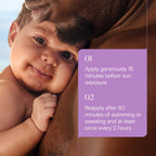Aveeno Baby Continuous Protection Zinc Oxide SPF 50 Sunscreen for Babies with Sensitive Skin, Broad Spectrum Sun Protection, Tear-Free, Sweat- & Water-Resistant, No added Parabens, 3 Fl Oz