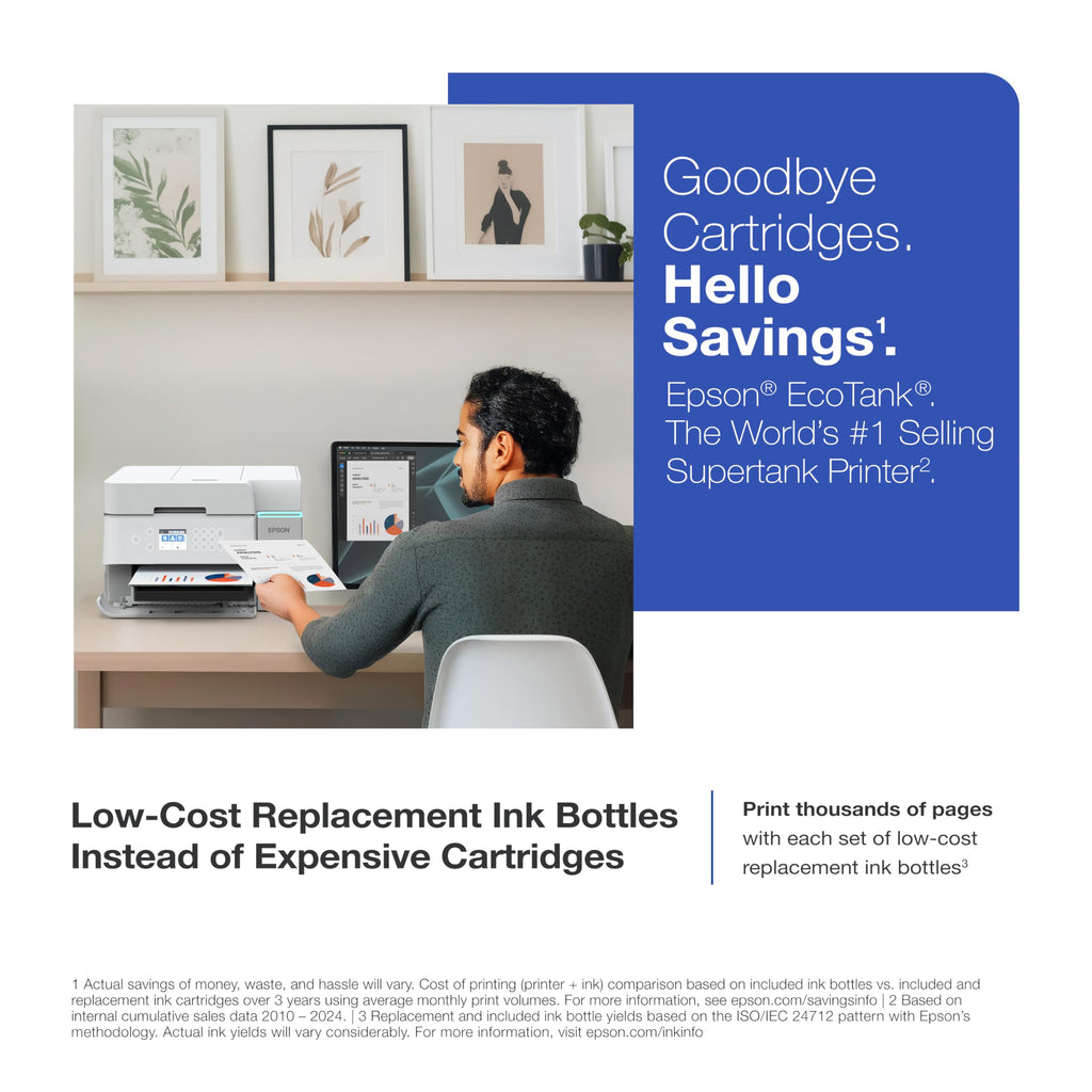 Epson EcoTank ET-3950 Wireless Color All-in-One Supertank Printer
