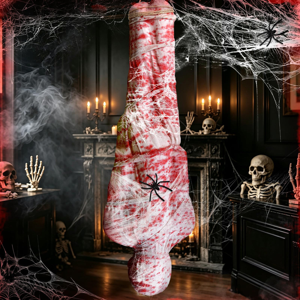 2 Packs 6ft Halloween Body Bags Decorations Outdoor, Hanging Corpse Props