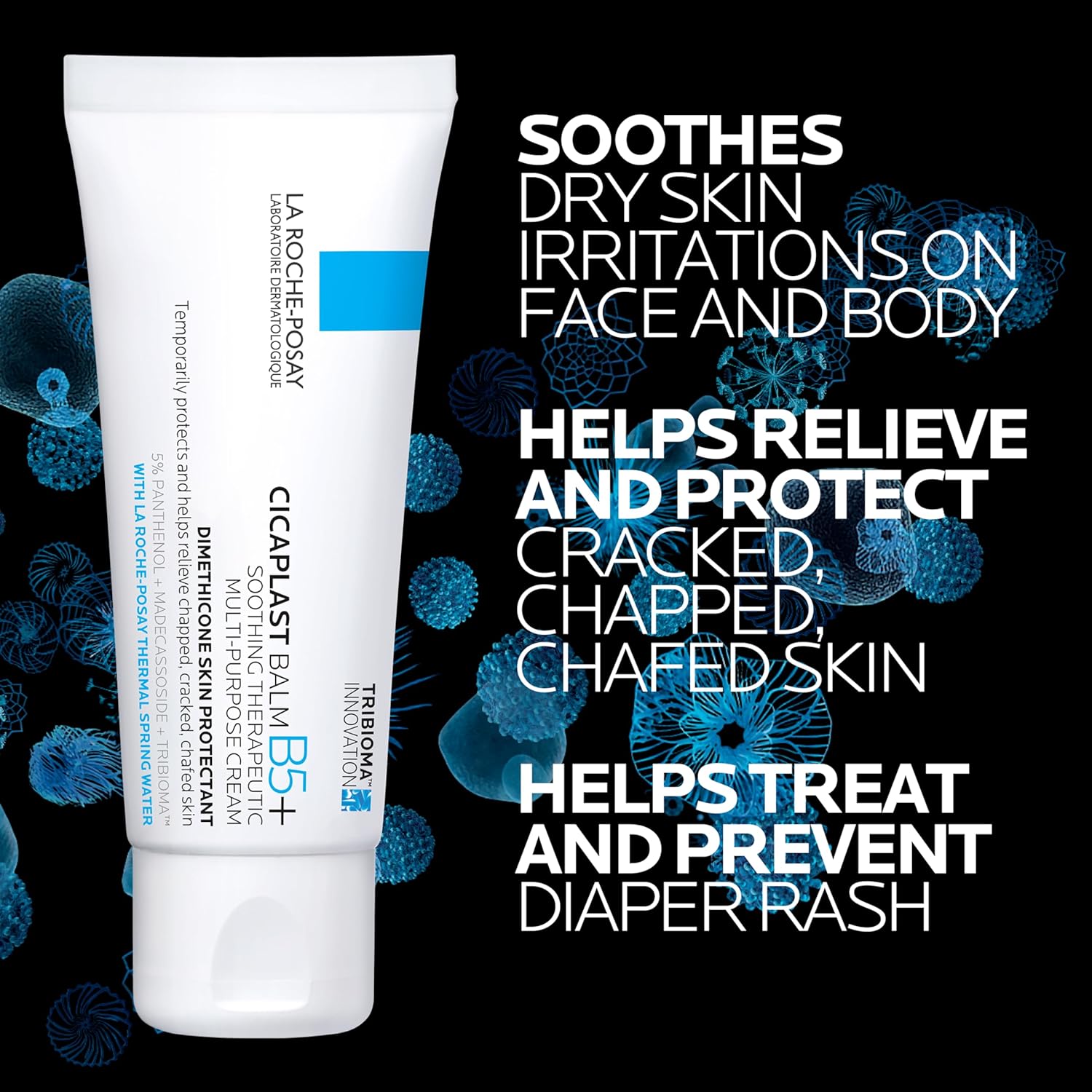 Buy now La Roche-Posay Cicaplast Balm B5, Healing Ointment and Soothing Therapeutic Multi Purpose Cream for Dry & Irritated Skin, Body and Hand Balm, Baby Safe, Fragrance Free at indiglob india