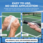 Tourna Tac Rag Tacky Grip Cloth for Tennis, Pickleball & Sports (2-Pack) – Grip Enhancer for Hands & Handles, No Residue, Reusable Anti-Slip Grip Aid