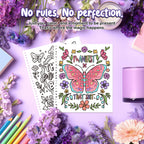 Coloring Books for Adults Relaxation Set of 2, Funny Swear Word Adult Coloring Book for Women, Relaxation Gifts for Women(Floral Design)