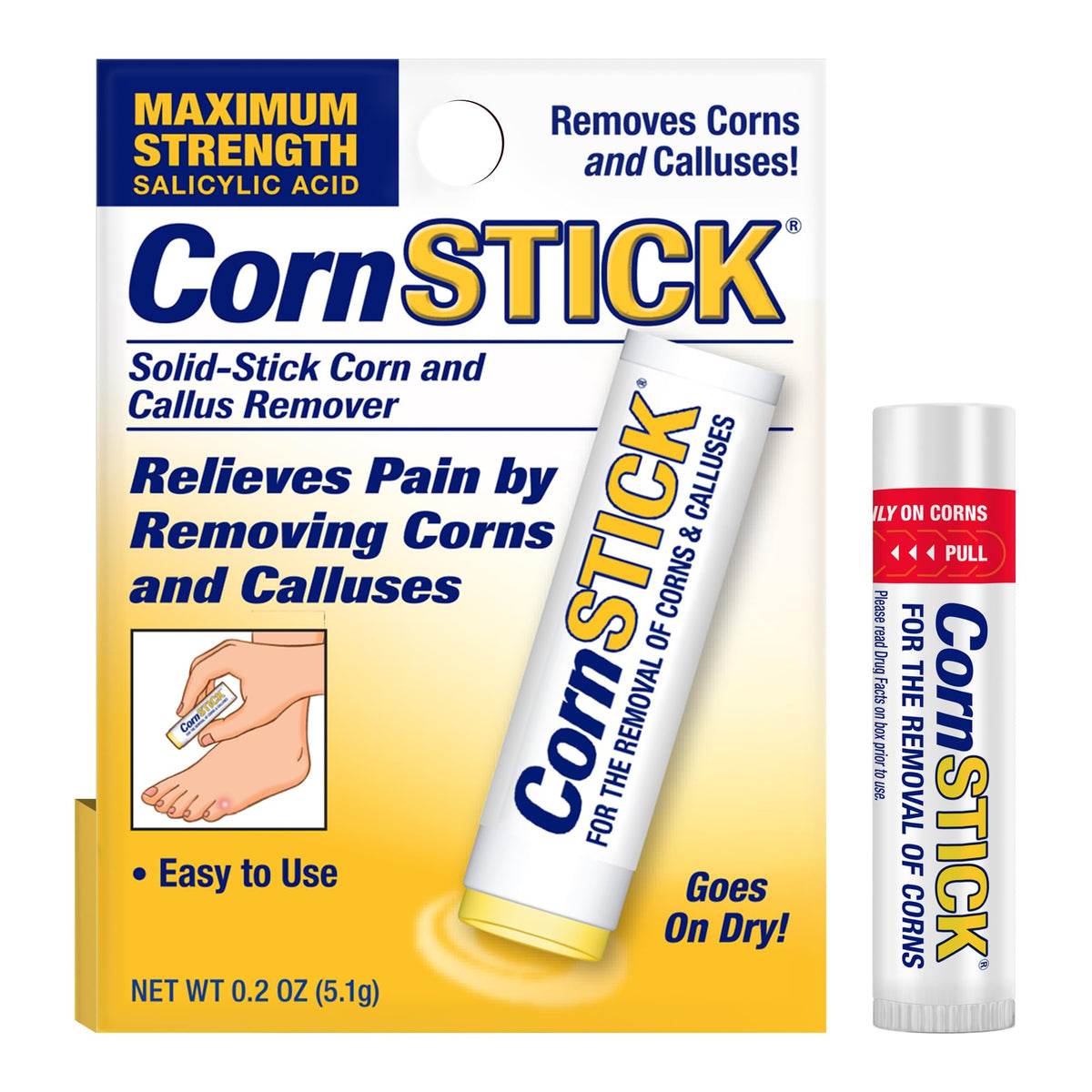 CornStick Corn and Callus Remover, 0.2 Oz