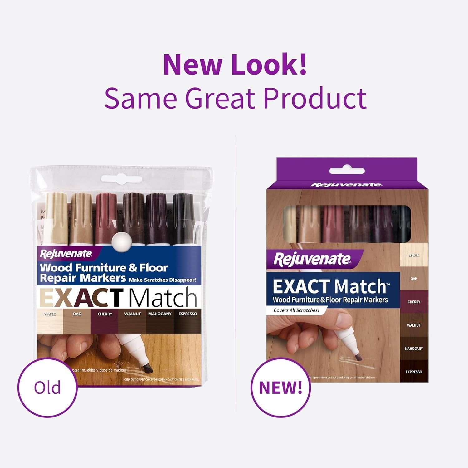 Buy now Rejuvenate Exact Match Wood Furniture & Floor Repair Markers, 6 Count, Brown Markers Cover All Scratches, Scuffs And Damage To Wood Furniture And Flooring at indiglob india