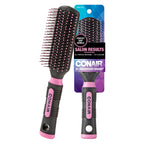 Conair Salon Results Detangling Hairbrush Set, 3-Pack Brushes for Men and Women, All Hair Types and Lengths with Nylon Bristles