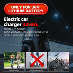 UL Listed 42V 2A Replacement Electric Scooter Charger for 36V with 4 Plugs, Compatible with Scooter Power Adapter