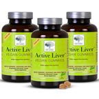 NEW Nordic Active Liver Support Gummies Supplement 180-Day Supply (3 Pack) | Sugar-free botanical gummies made with milk thistle extract and globe artichoke for daily routine integration